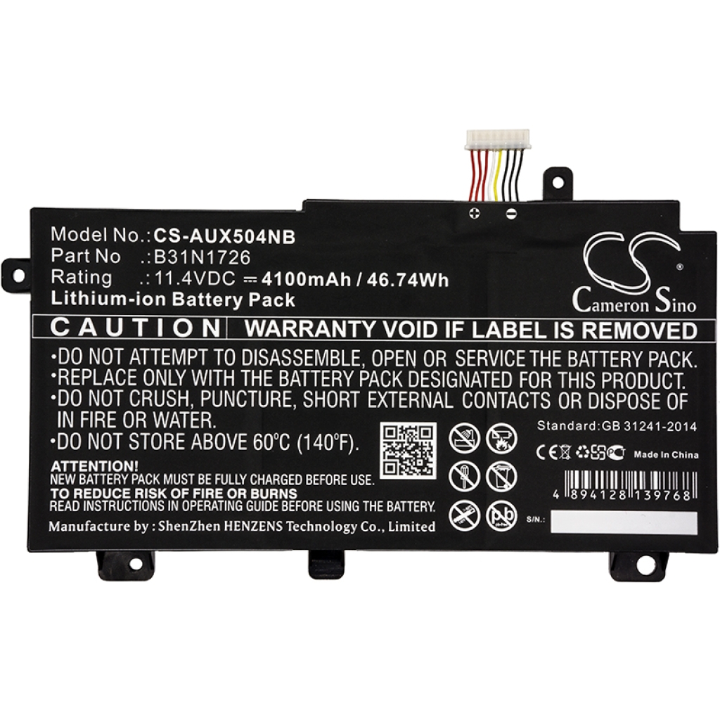 Notebook batterij Asus FX504GE-EN300T