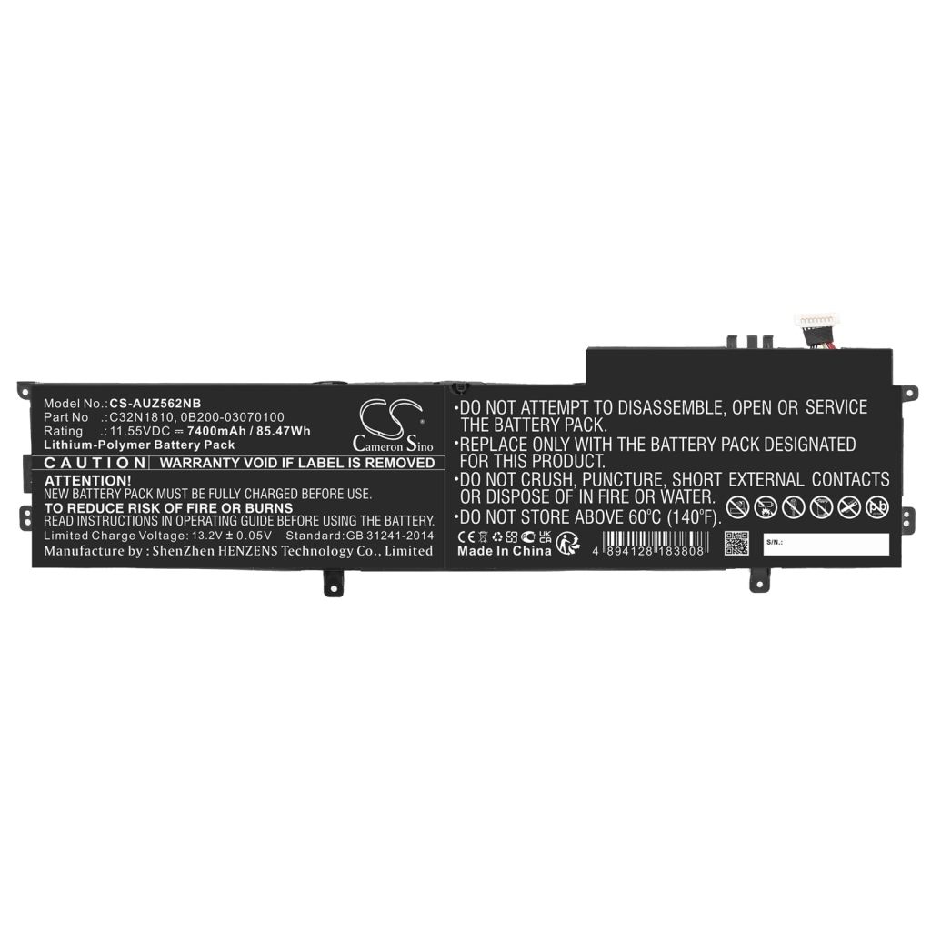Batterij Vervangt C32N1810
