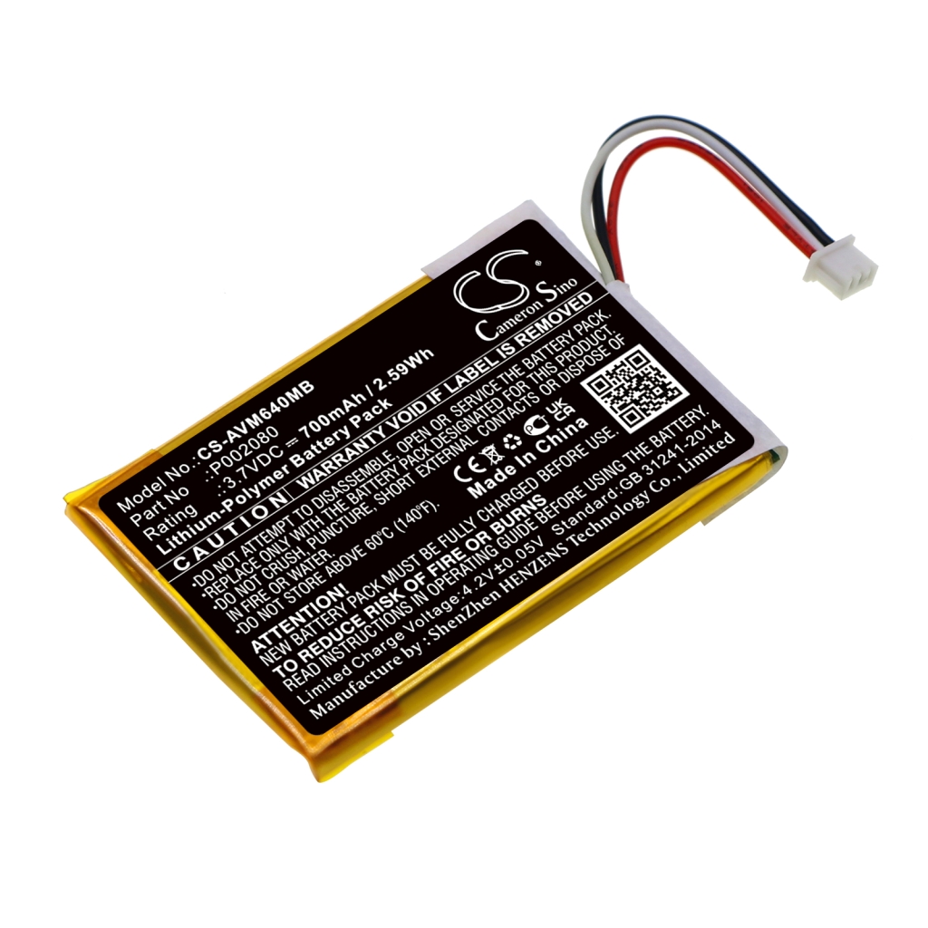 Batterij Vervangt P002080