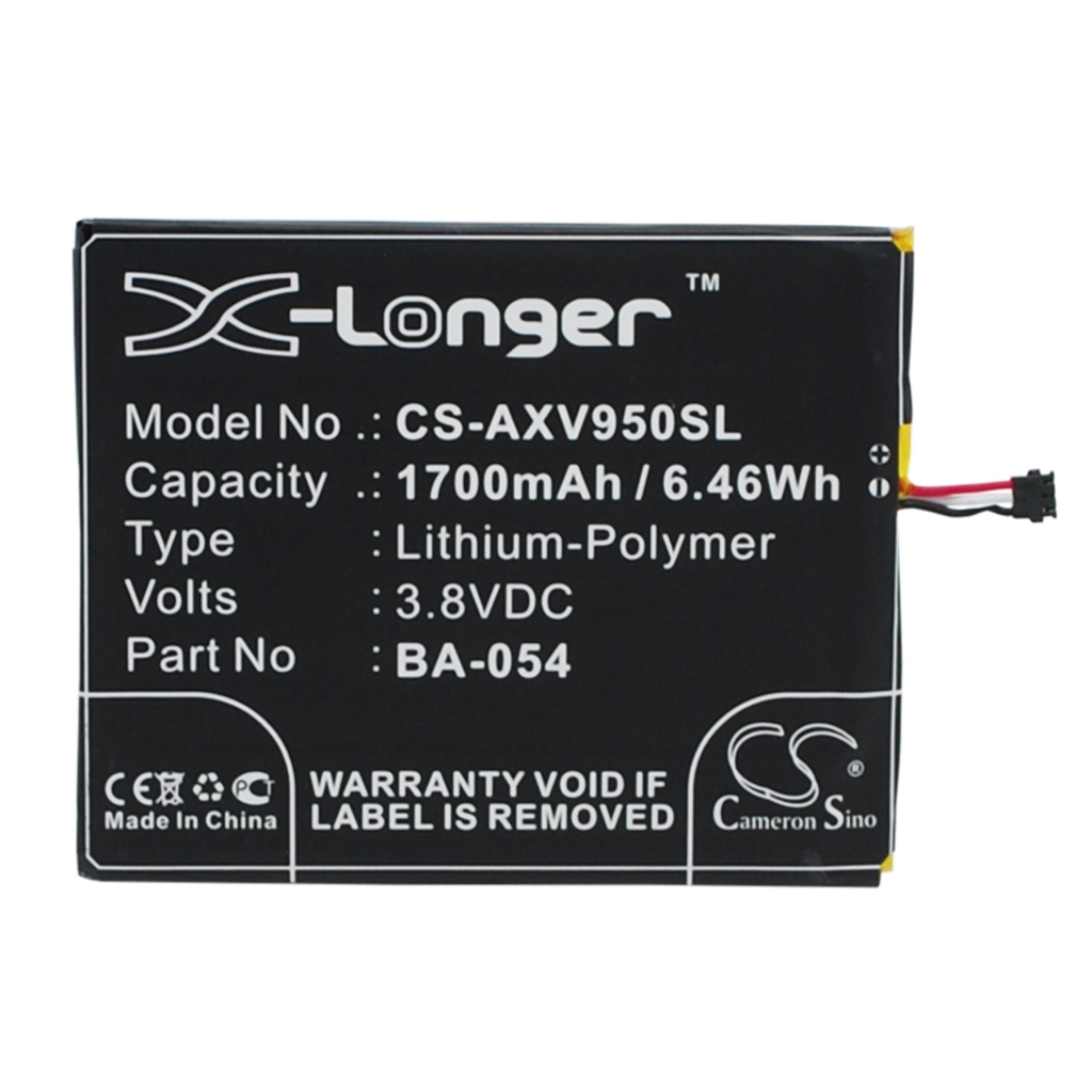 Batterij compatibel met Aux CS-AXV950SL