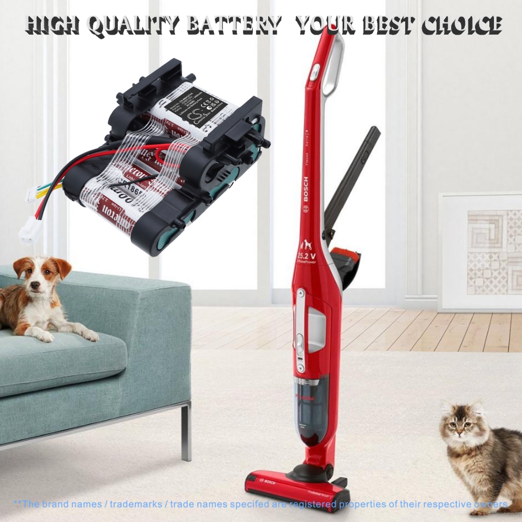 Batterijen voor stofzuigers Bosch CS-BBH327VH