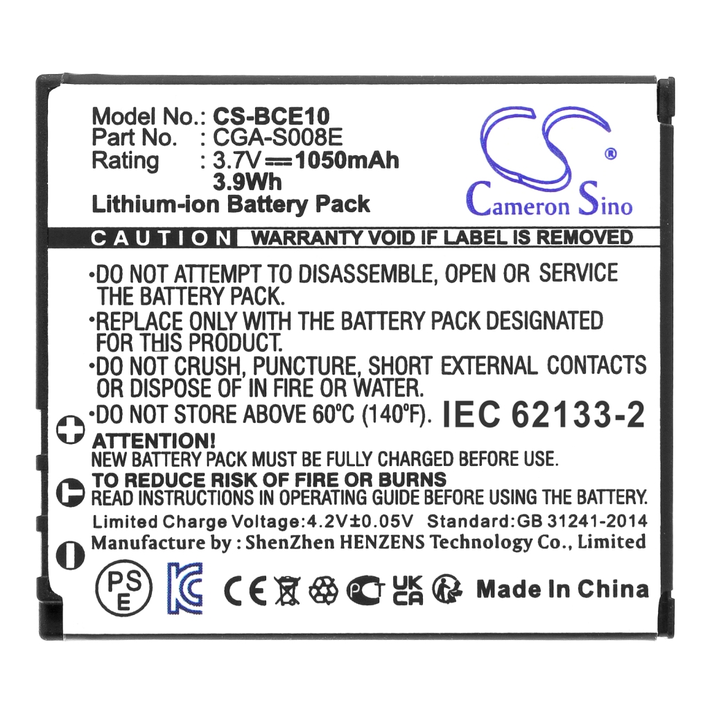 Battery Replaces CGA-S008