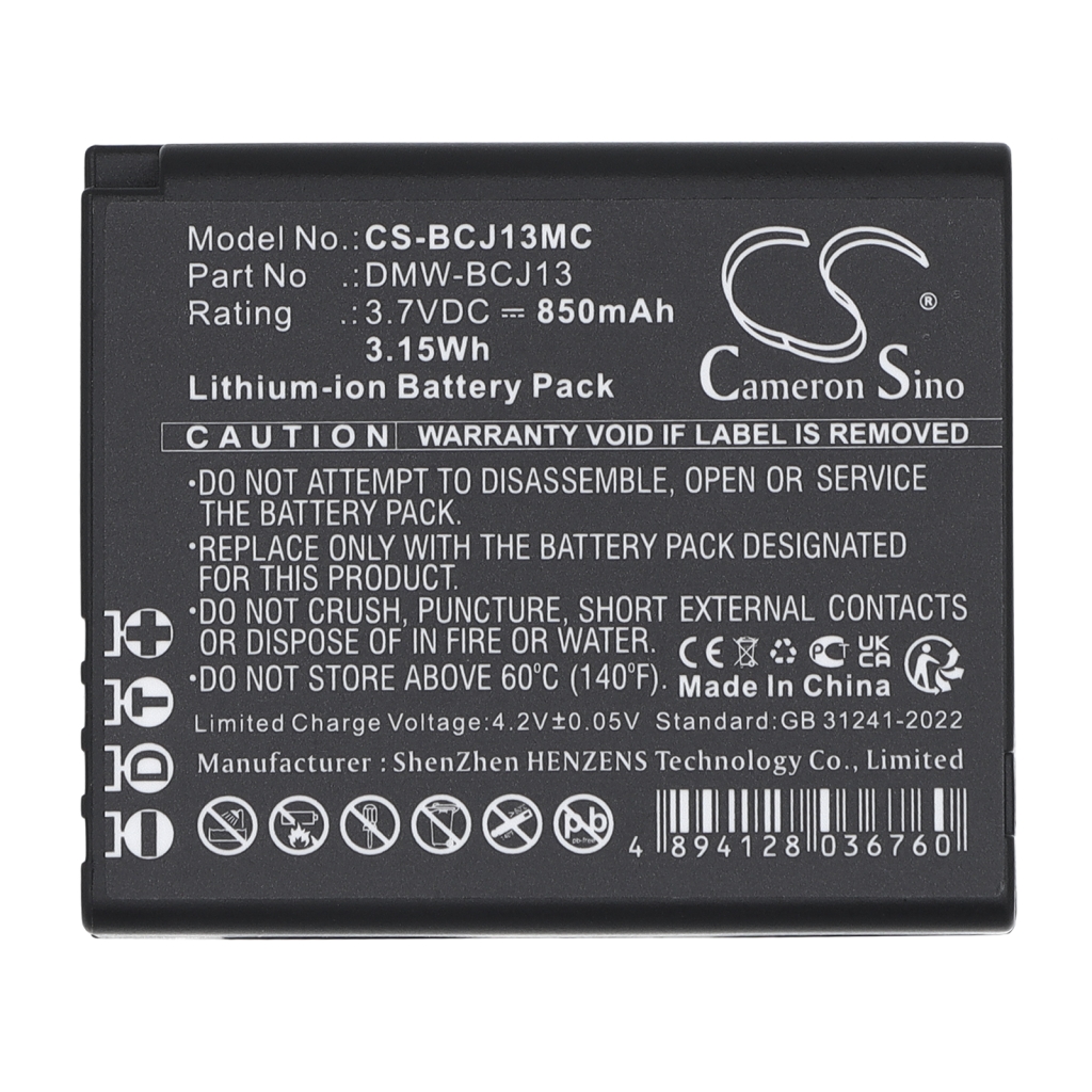 Batterij compatibel met Batterij voor camera