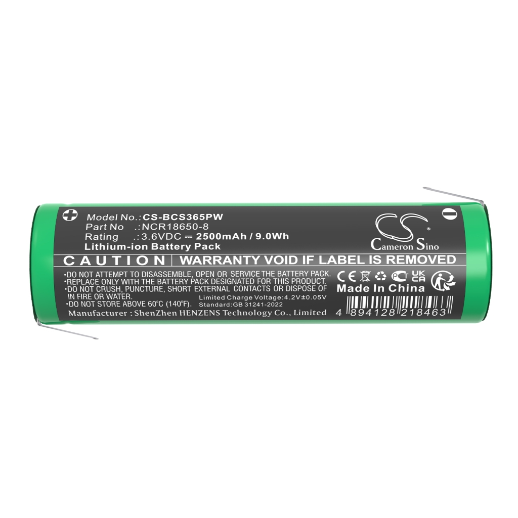 Compatibele batterijvervanging voor Black