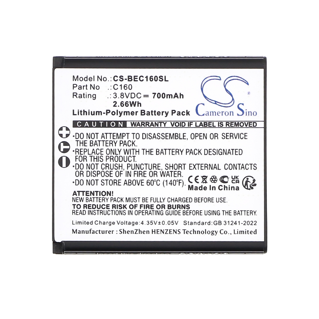 Batterijen Vervangt C160