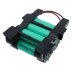 CS-BHN221VH detailopname cellen: INR18650IC25 3,6V 2500mAh gedrukt op groene cellen