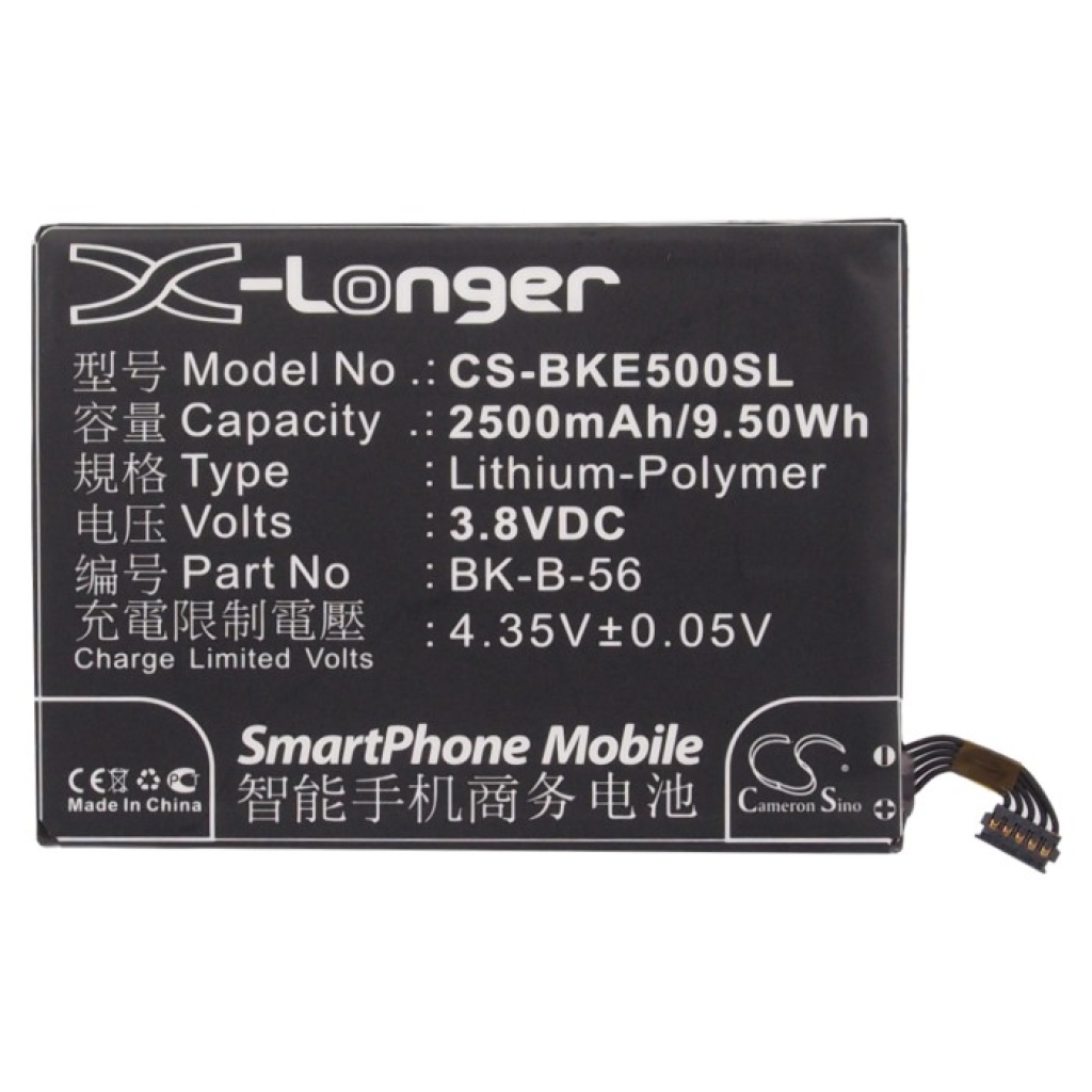 Batterij compatibel met BBK CS-BKE500SL