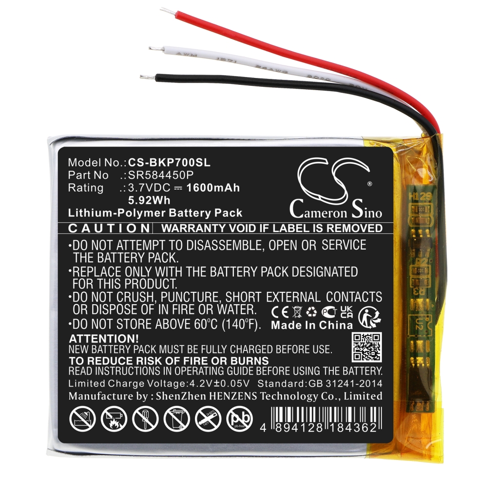 Compatibele batterijvervanging voor Becker SR584450P