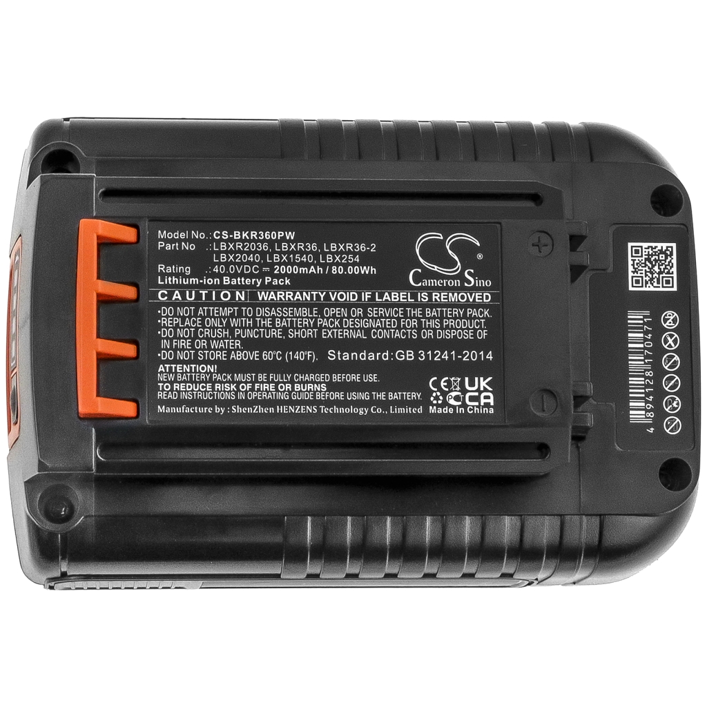 Compatible battery replacement for Black
