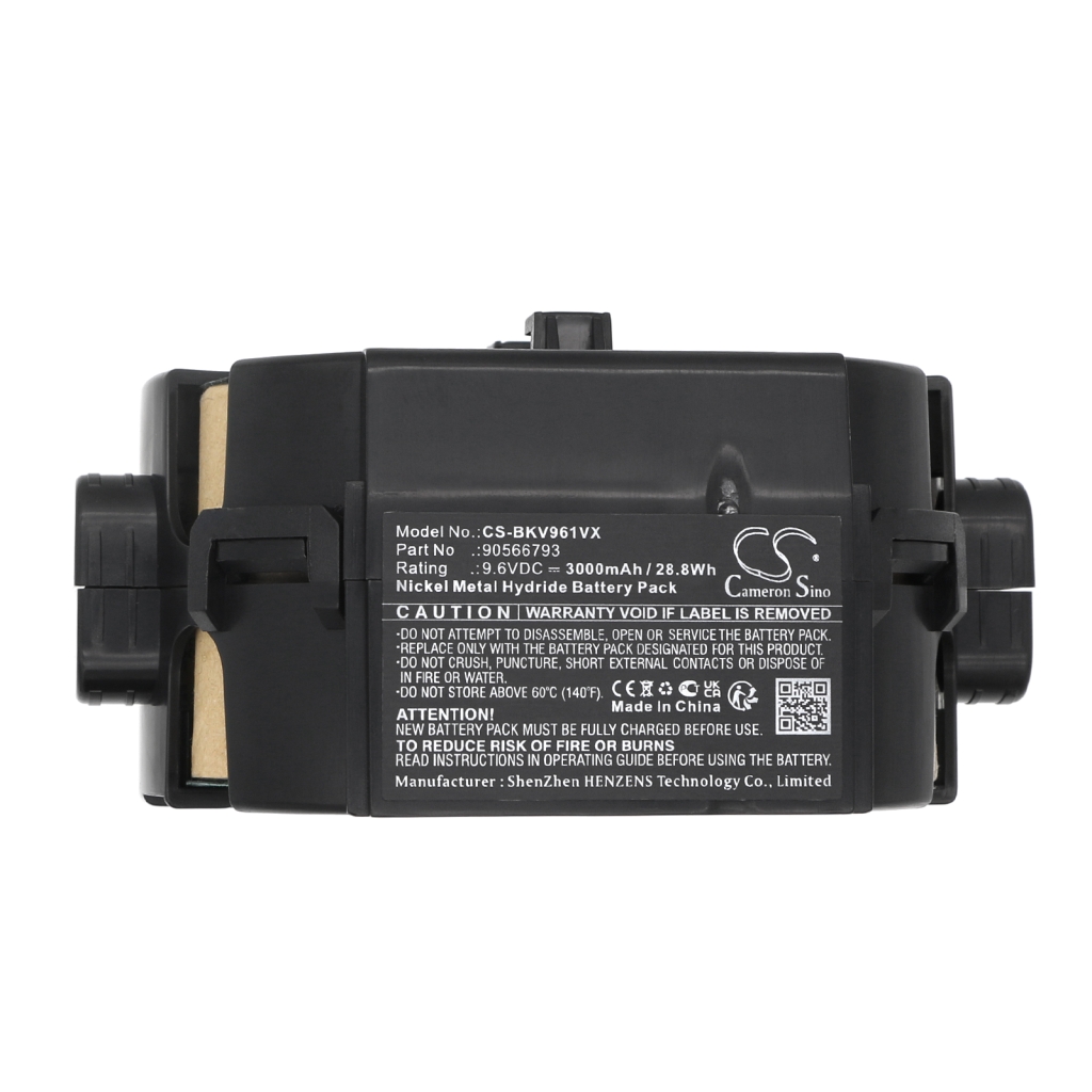 Batterijen voor stofzuigers Black&decker CS-BKV961VX