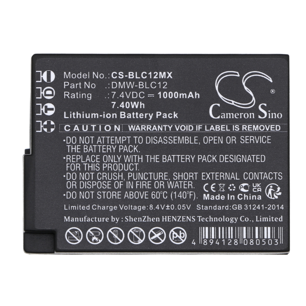 Battery Replaces DMW-BLC12GK