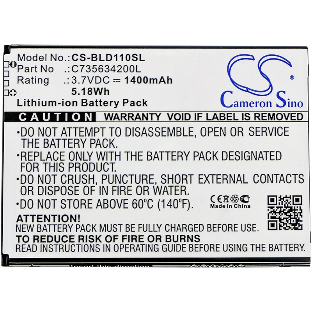 Batterij Vervangt C735634200L