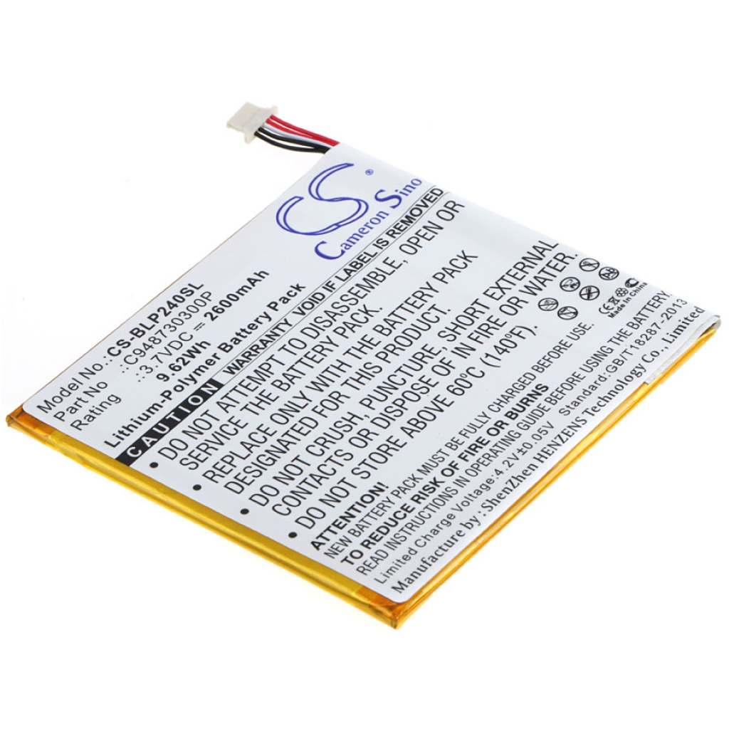 Batterij Vervangt C948730300P