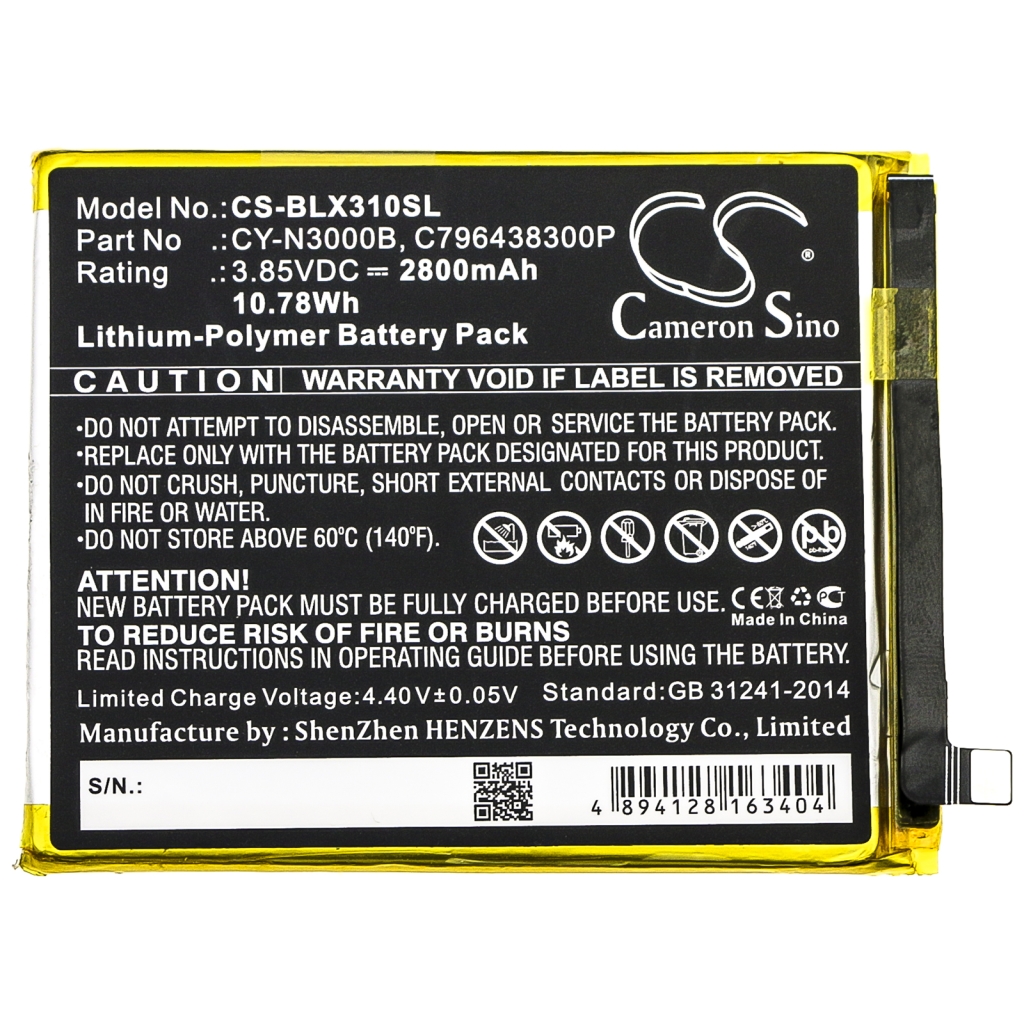 Batterij compatibel met BLU