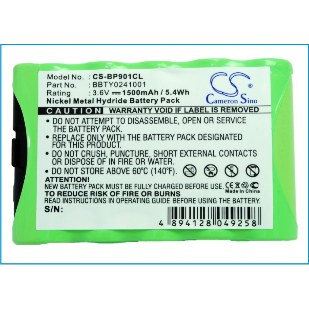 Batterij Vervangt BBTY0241001
