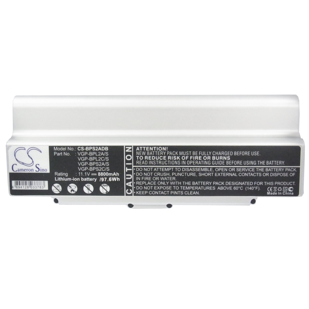 Notebook batterij Sony VAIO VGN-N27GH