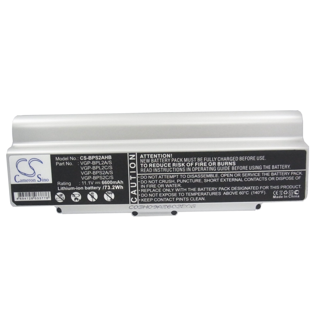 Notebook batterij Sony VAIO VGN-C90HS