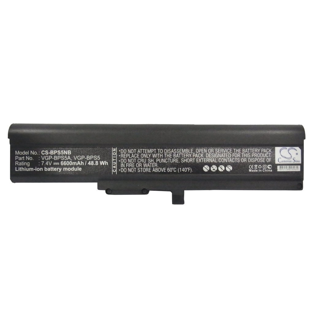 Notebook batterij Sony VAIO VGN-TX37TP