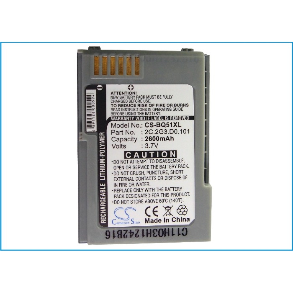 Batterij compatibel met BenQ-Siemens BenQ CS-BQ51XL