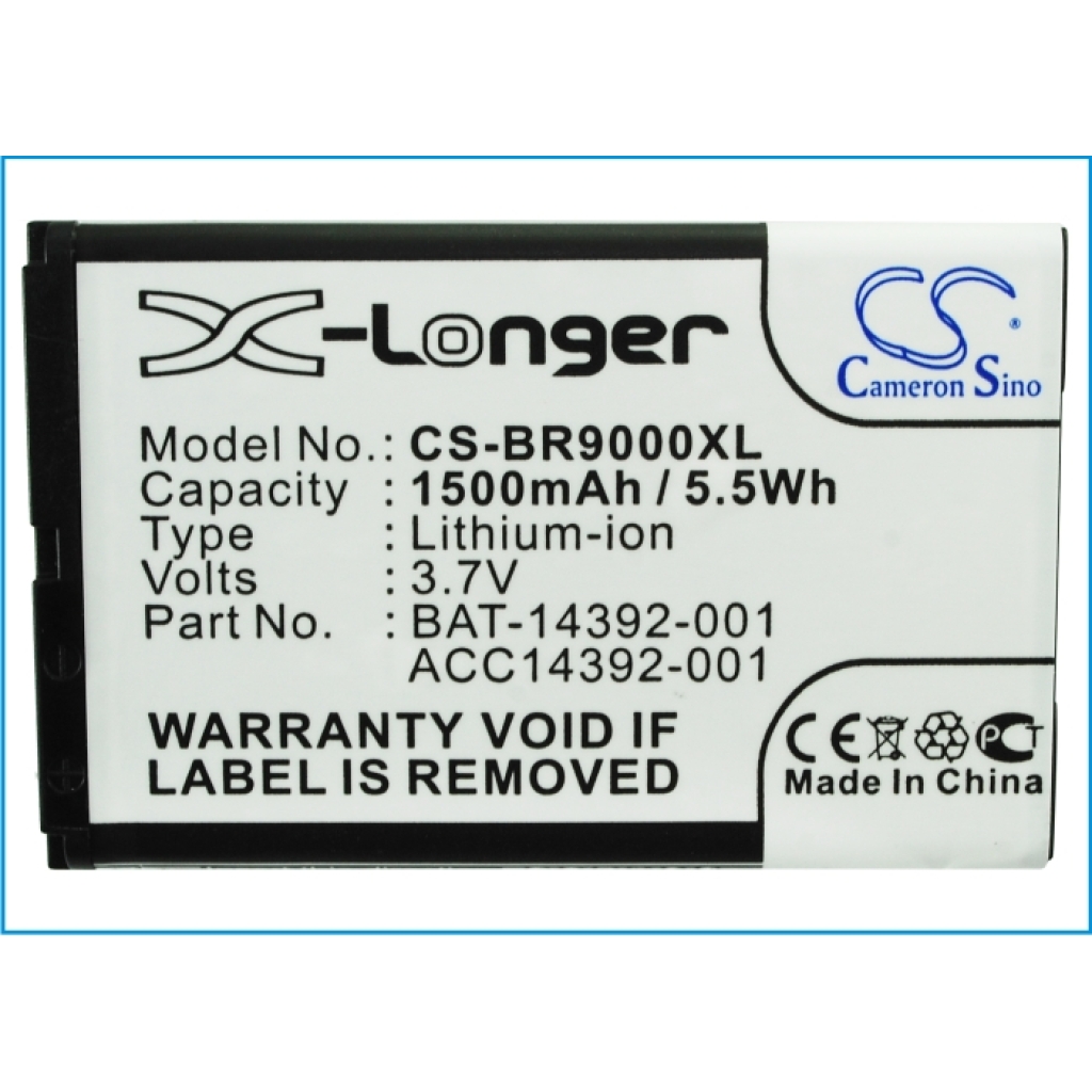 Batterij compatibel met AT&T Blackberry T-COM CS-BR9000XL