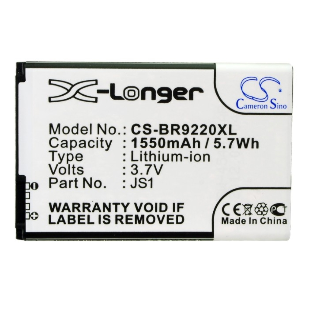 Batterij compatibel met Blackberry CS-BR9220XL