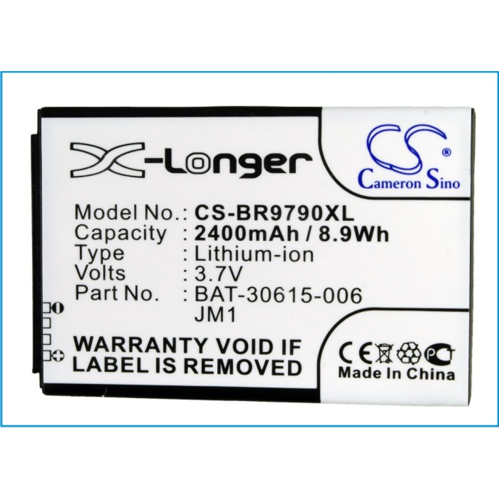 Batterij compatibel met Blackberry CS-BR9790XL