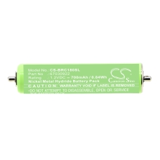 Compatibele batterijvervanging voor Braun 1HR-AAAUV,67030368,67030922