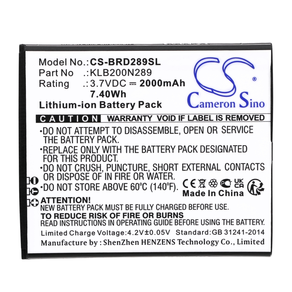 Batterij voor mobiele telefoon Polytron CS-BRD289SL