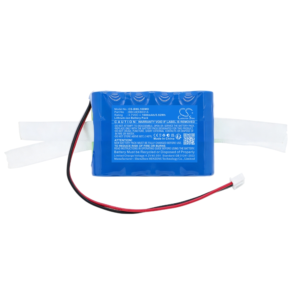 Batterij compatibel met Biocare CS-BRH100MD