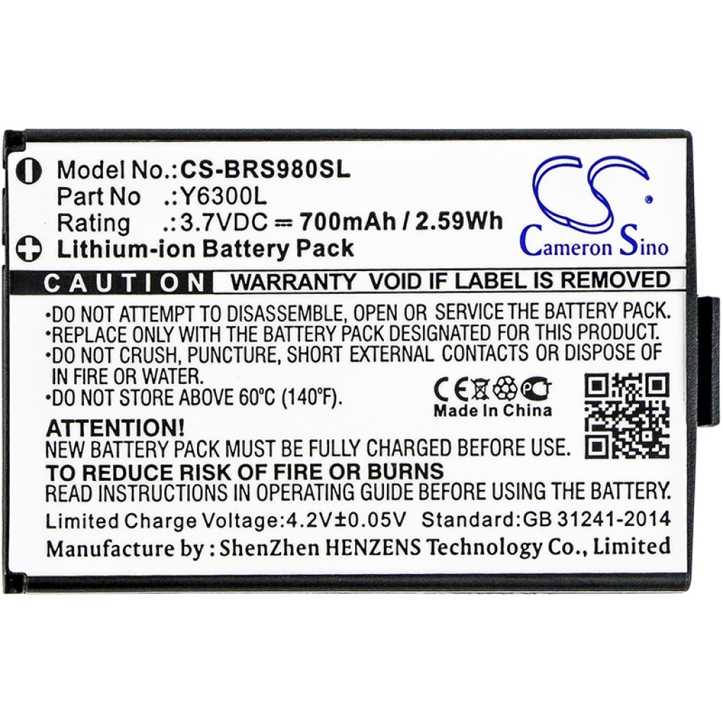 Batterij Vervangt Y6300L