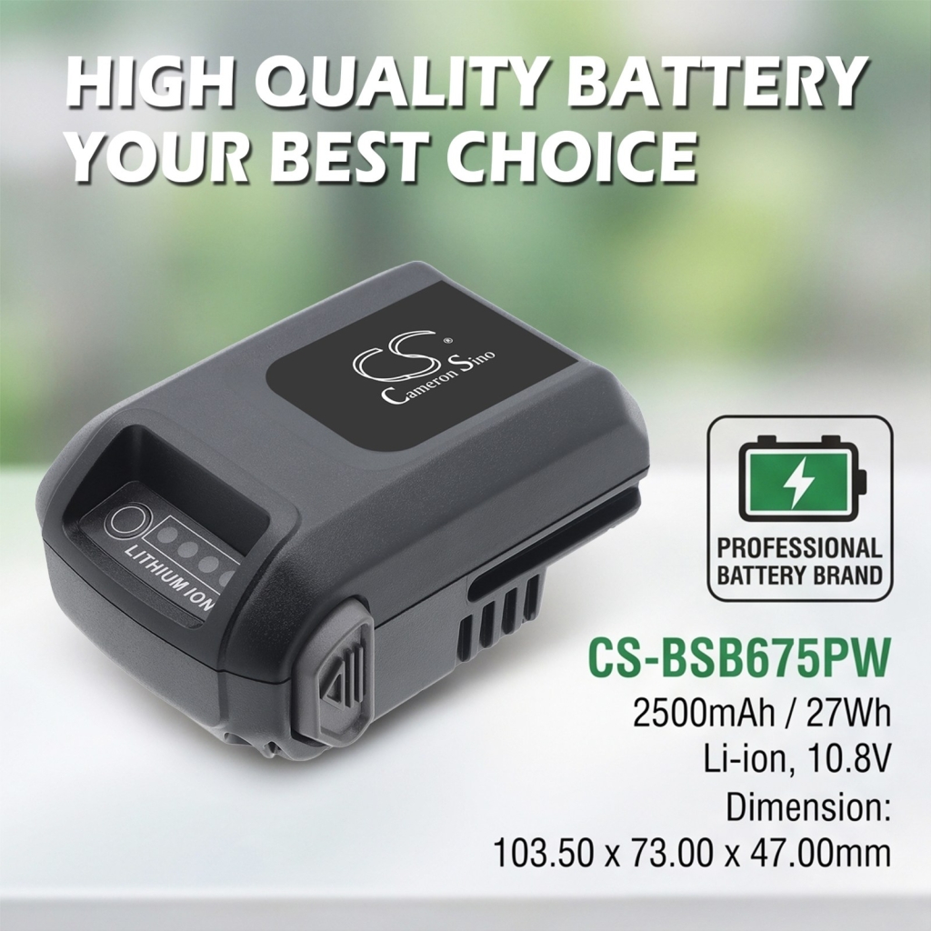 Batterij compatibel met Briggs & stratton CS-BSB675PW