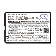 Compatibele batterijvervanging voor Benton M100-CAT6