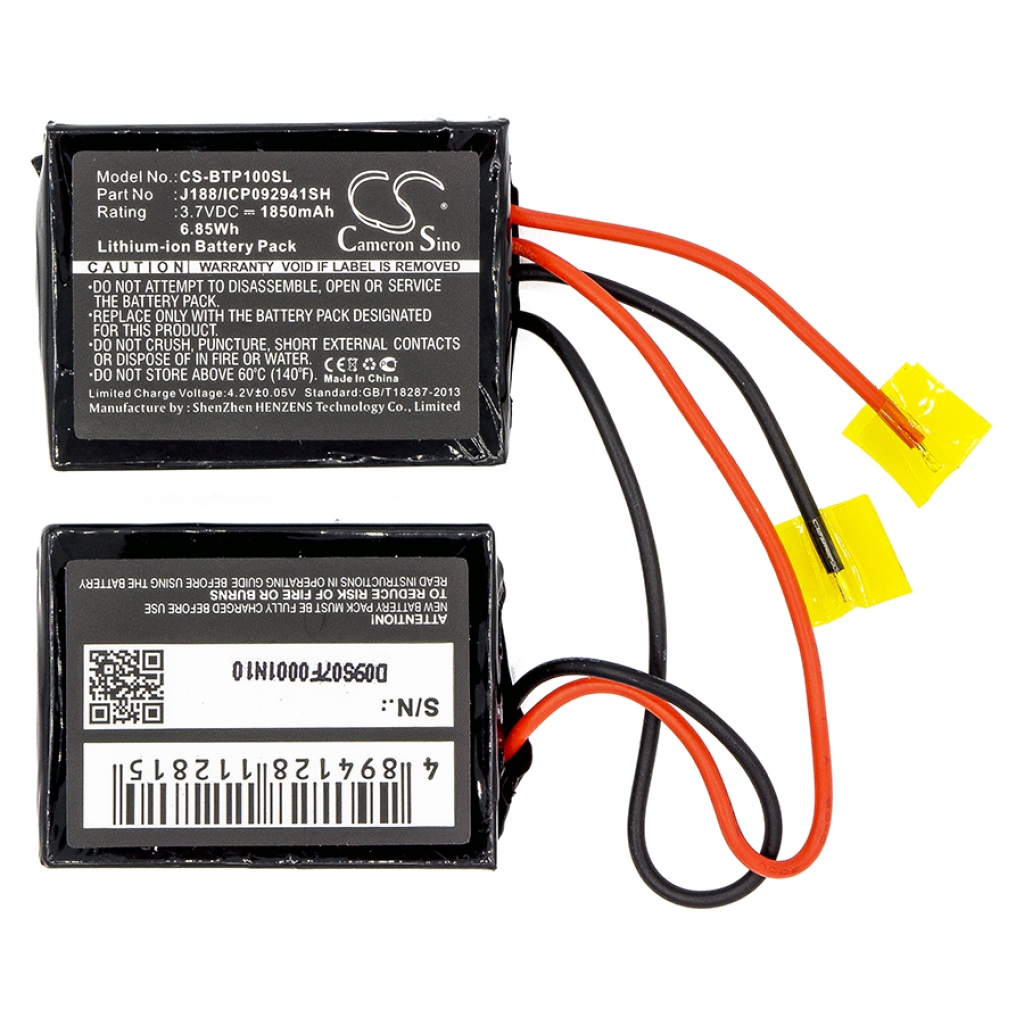 Batterijen Vervangt J188/ICP092941SH