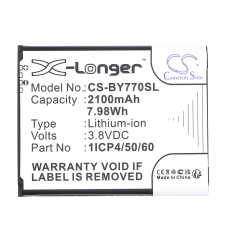 Compatibele batterijvervanging voor Vtech 1ICP4/50/60-210AR