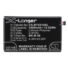 Remplacement de batterie compatible pour BBK BK-B-58