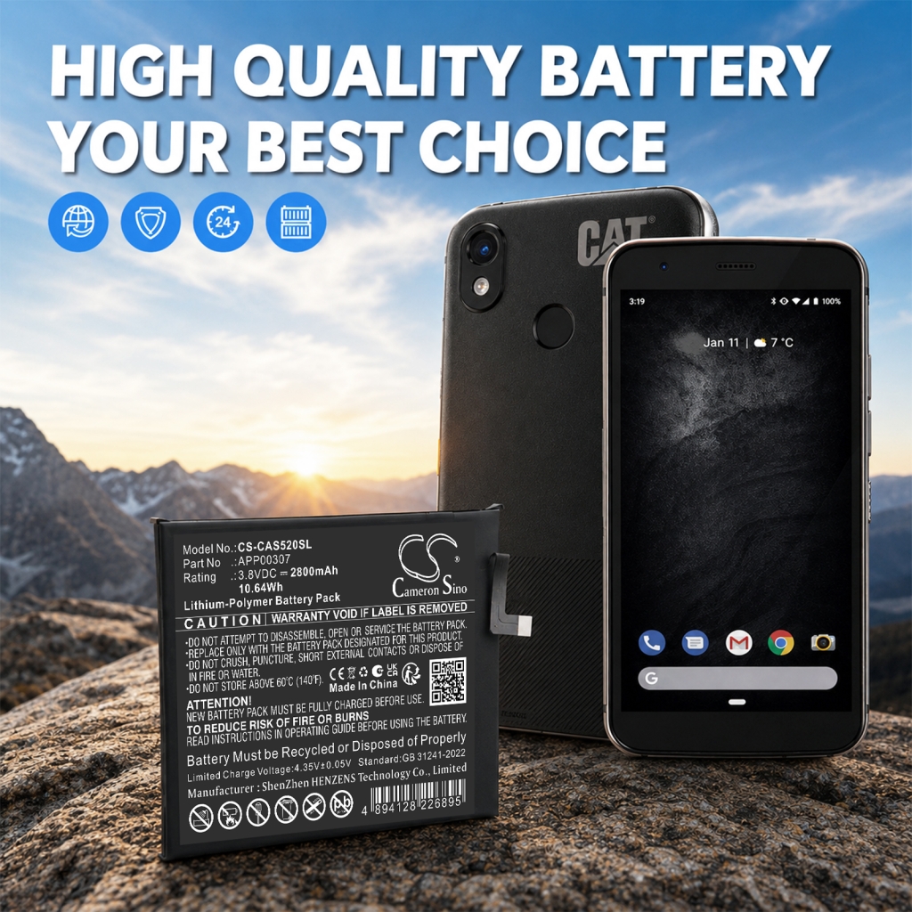 Batterij compatibel met CAT Caterpillar CS-CAS520SL