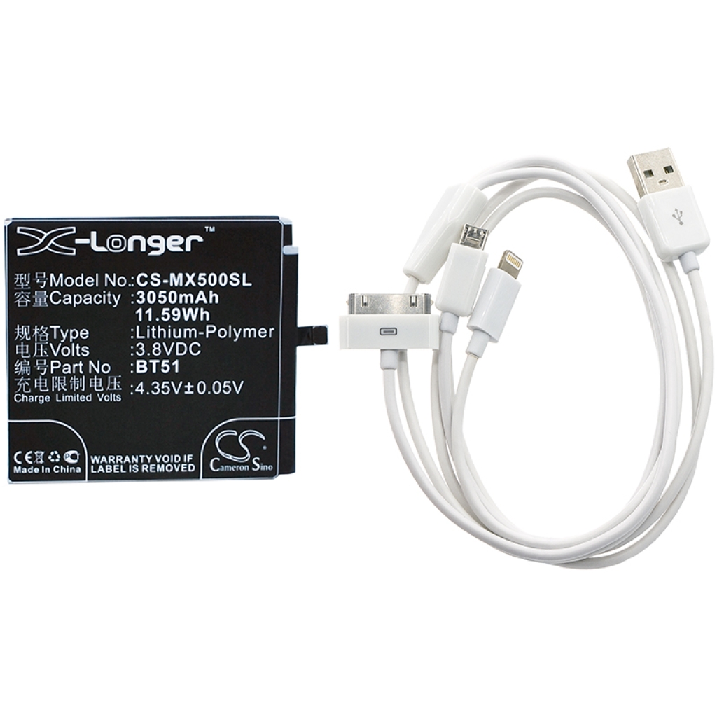 Remplacement compatible pour MeiZu BT51