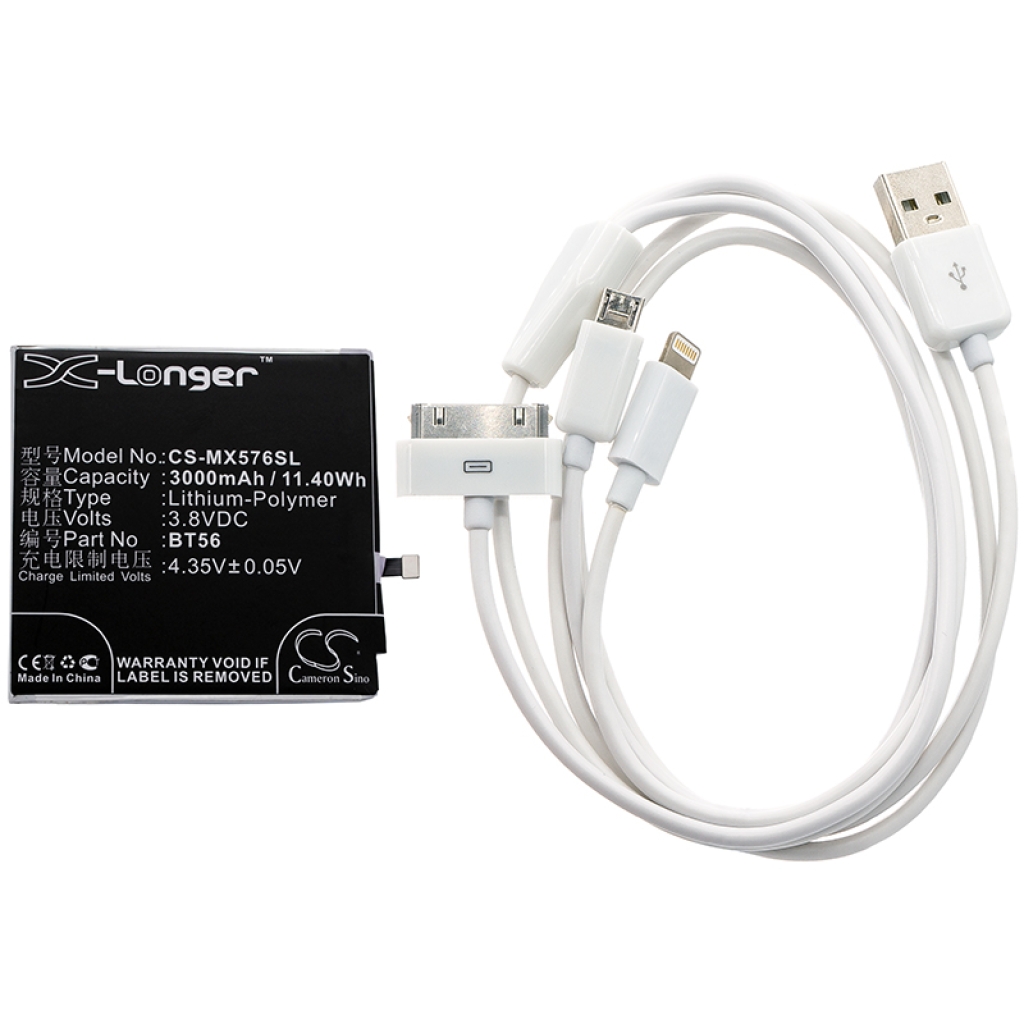 Remplacement compatible pour MeiZu BT56