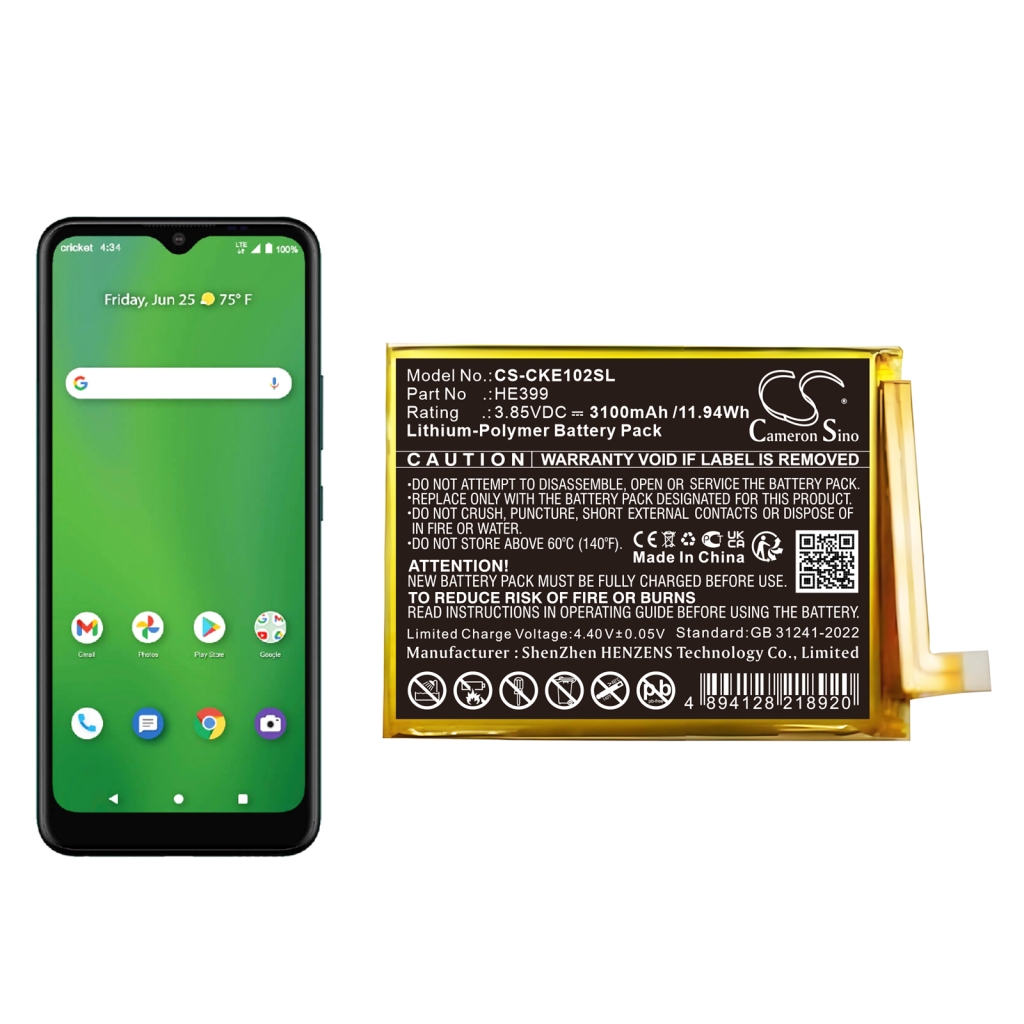 Batteries Remplace HE399