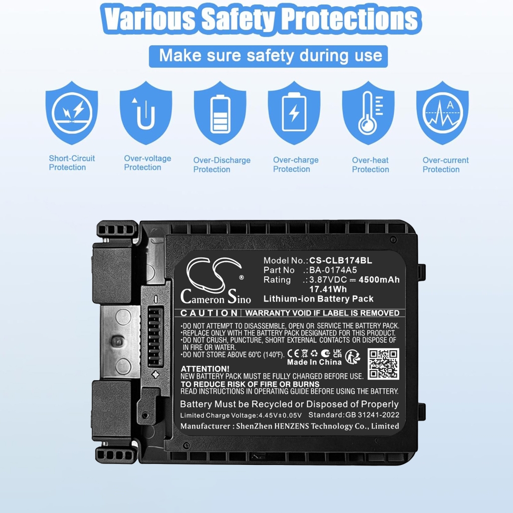 Batterie compatible avec Cipherlab