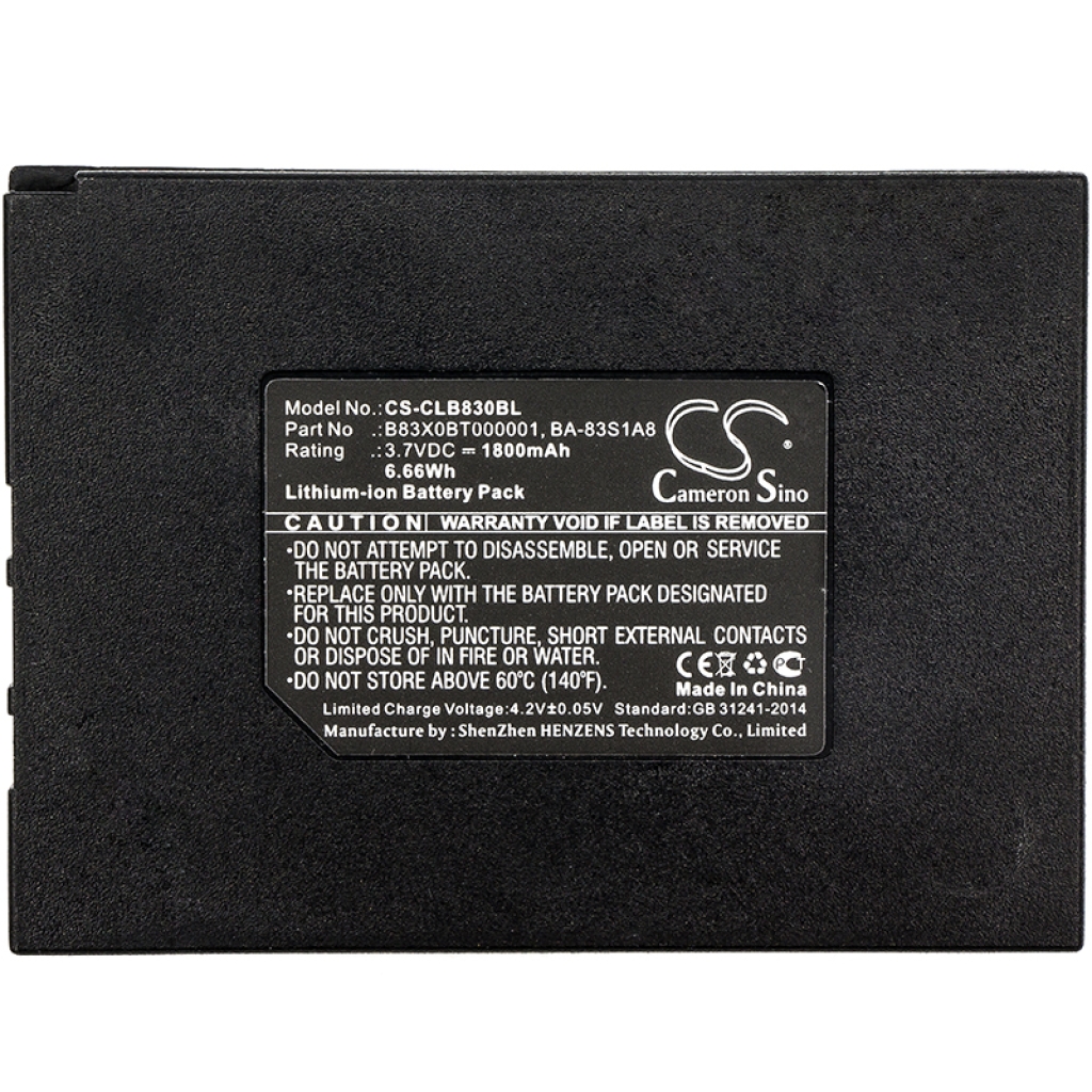Code à barres, Scanner Batterie du scanner Cipherlab CS-CLB830BL