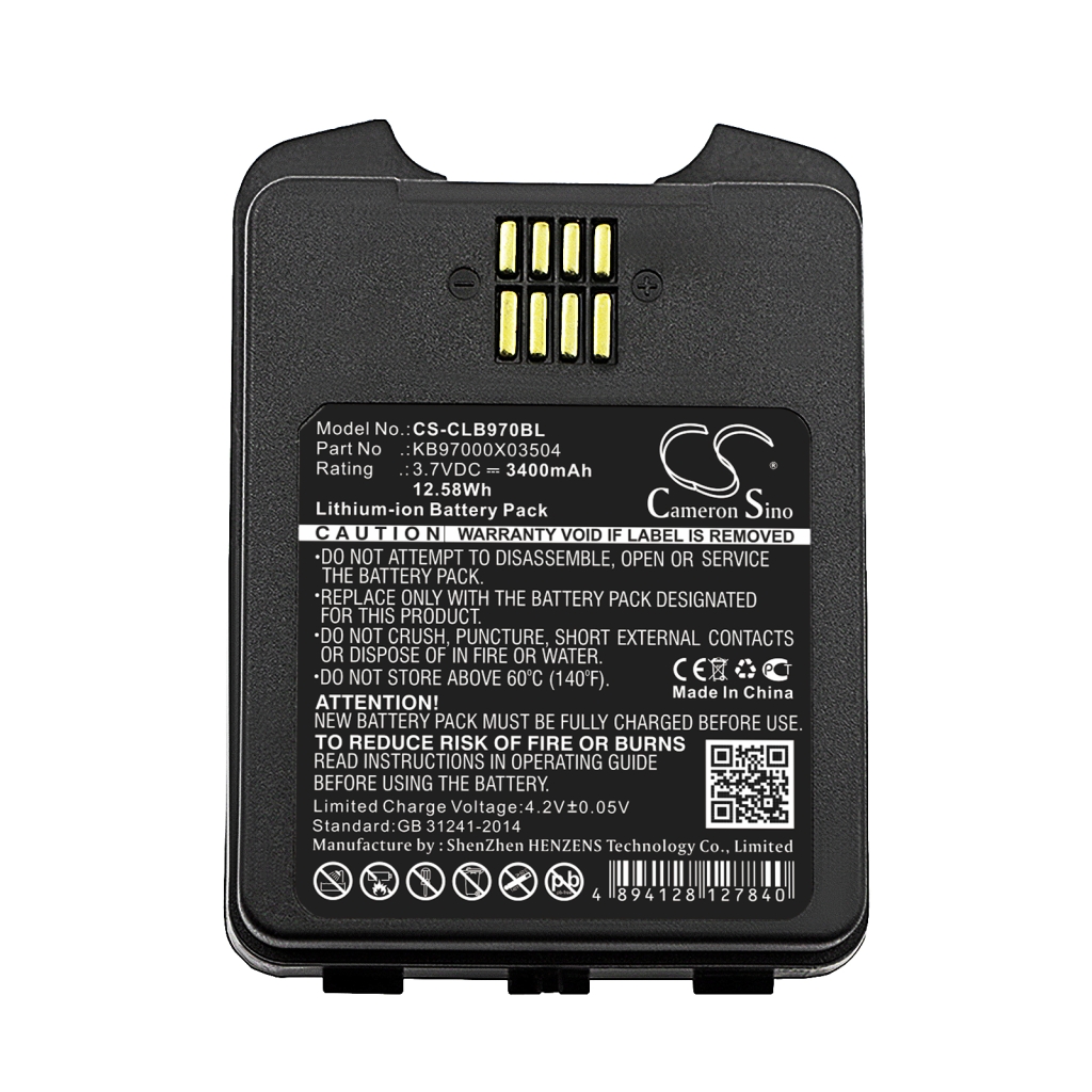 Batterij barcode, scanner Cipherlab CS-CLB970BL