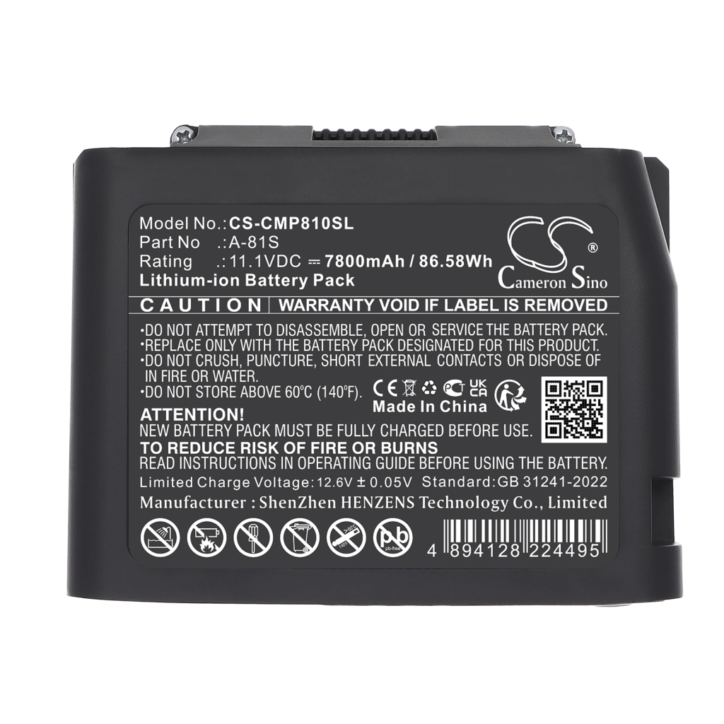 Batterij voor elektrisch gereedschap Comptyco CS-CMP810SL