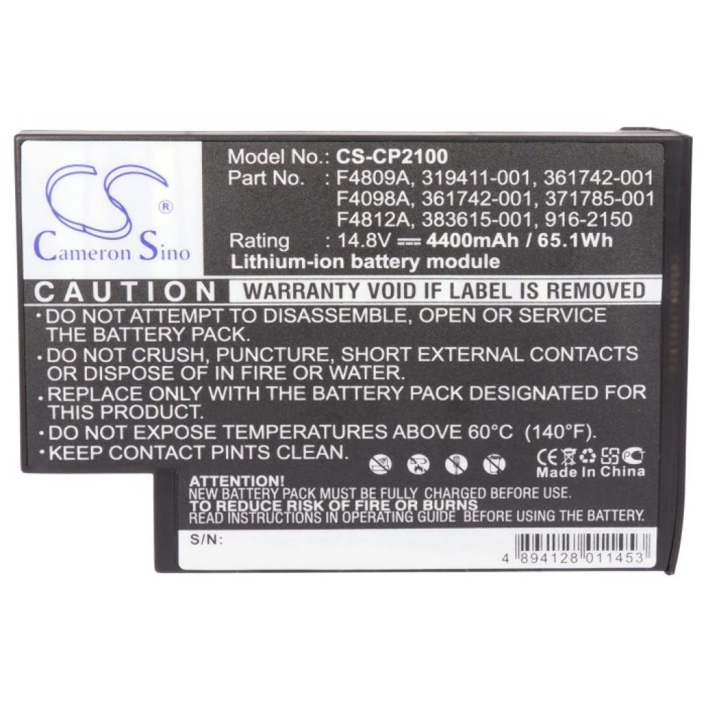 Batterij Vervangt F4809