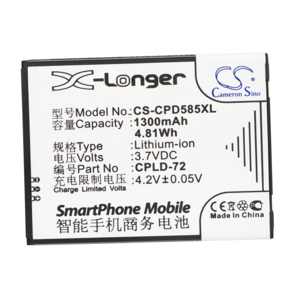 Batterij compatibel met Coolpad CS-CPD585XL