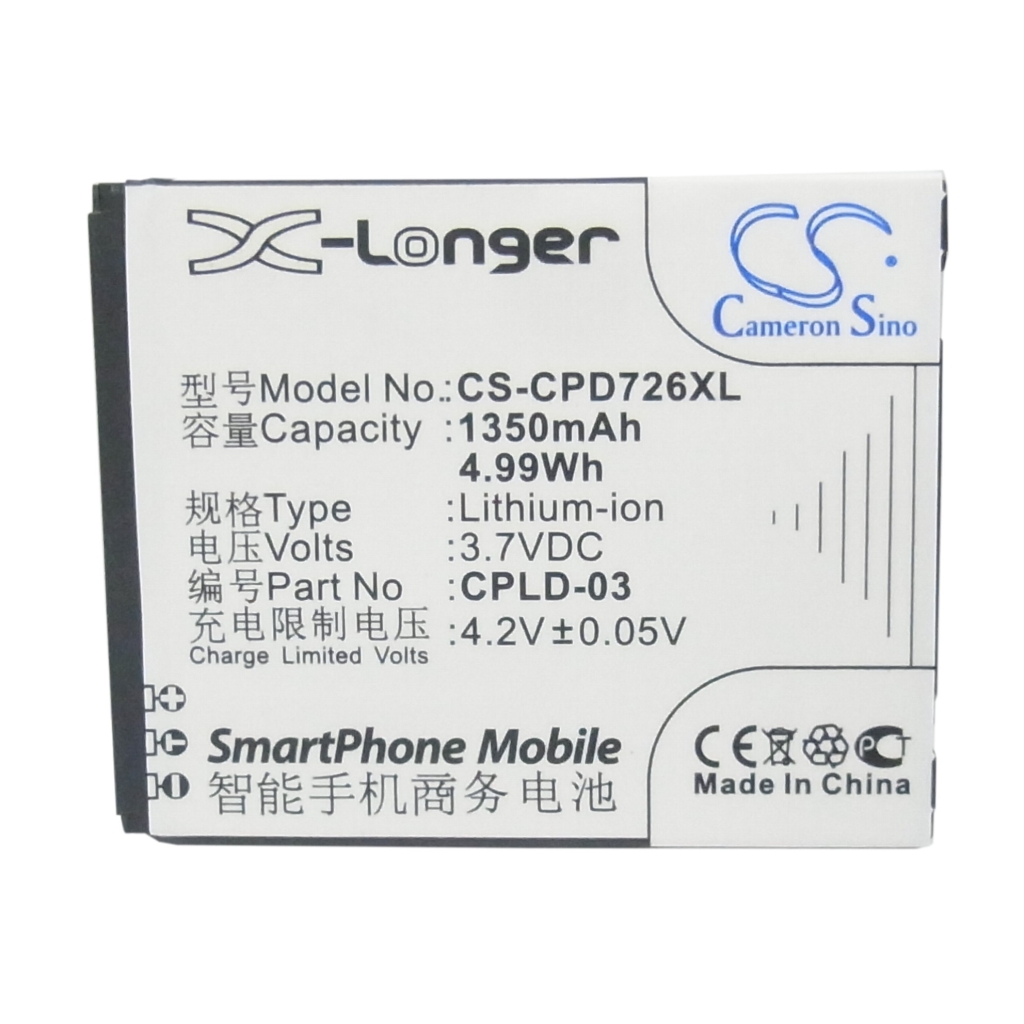 Batterij compatibel met Coolpad CS-CPD726XL