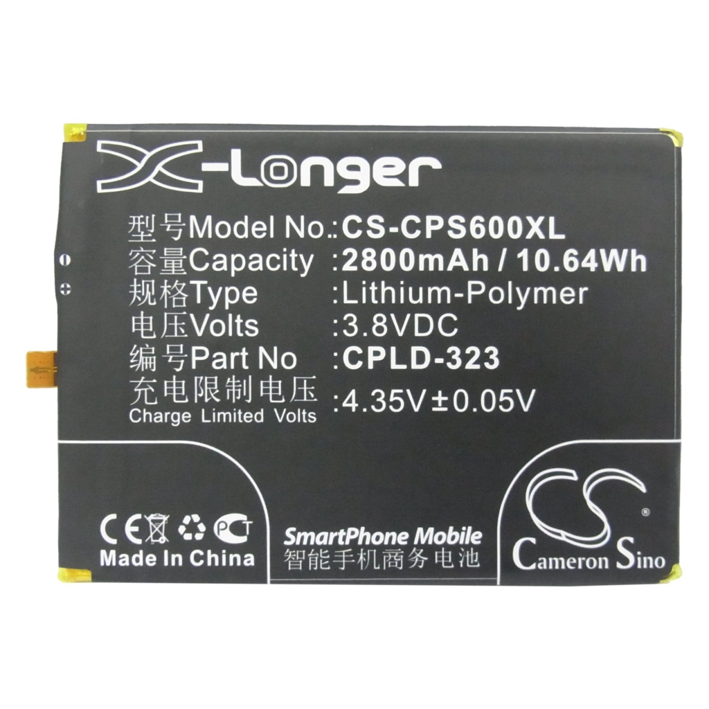 Batterij compatibel met Coolpad CS-CPS600XL