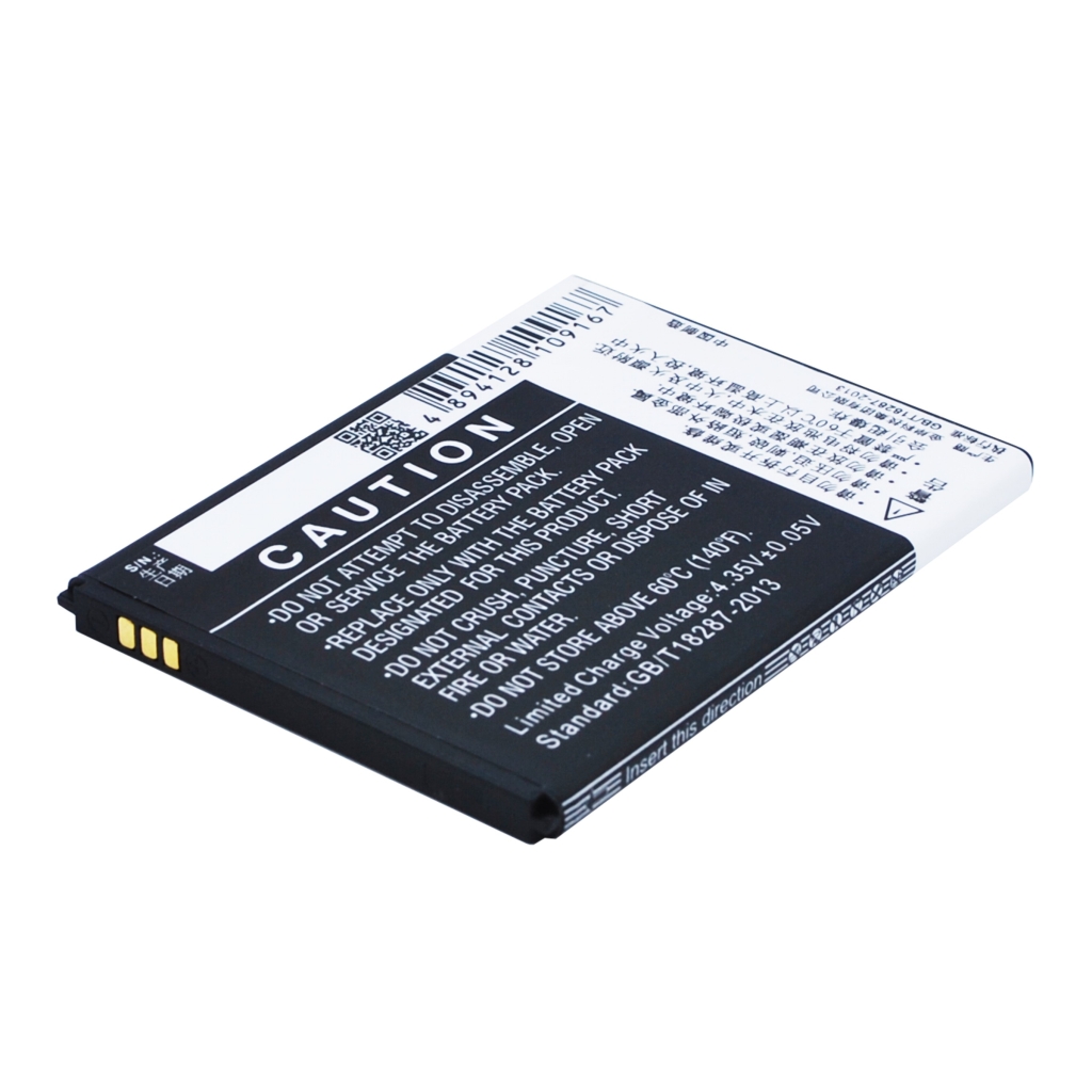 Cameron Sino CS-CPY600SL battery caution side with contacts