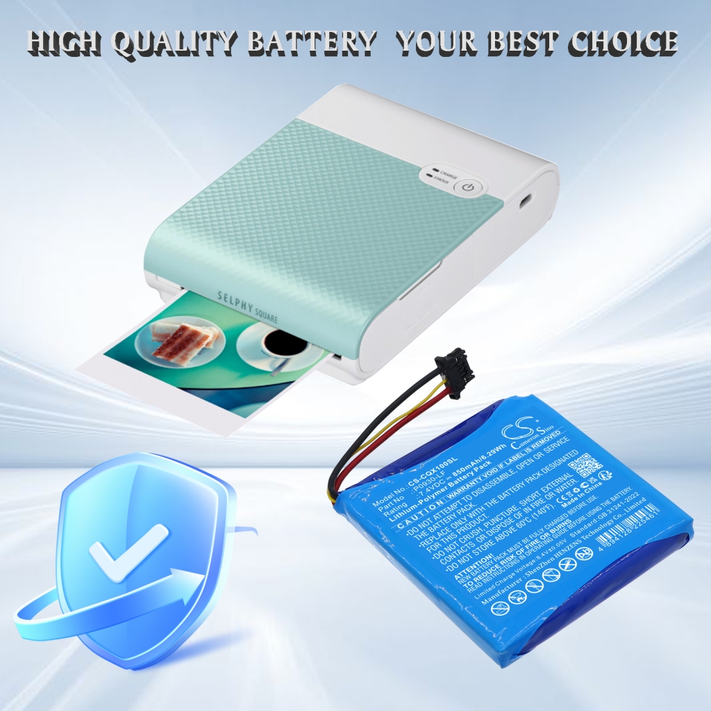 Printerbatterij Canon CS-CQX100SL