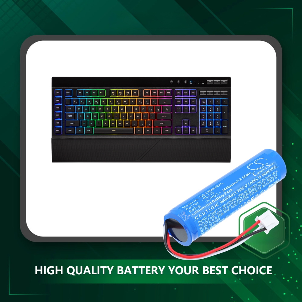 Batterij compatibel met Corsair CS-CRK570XL